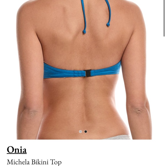 BNWT ONIA BIKINI SET (TOP + BOTTOM) IN MYKONOS BLUE - Picture 2 of 11